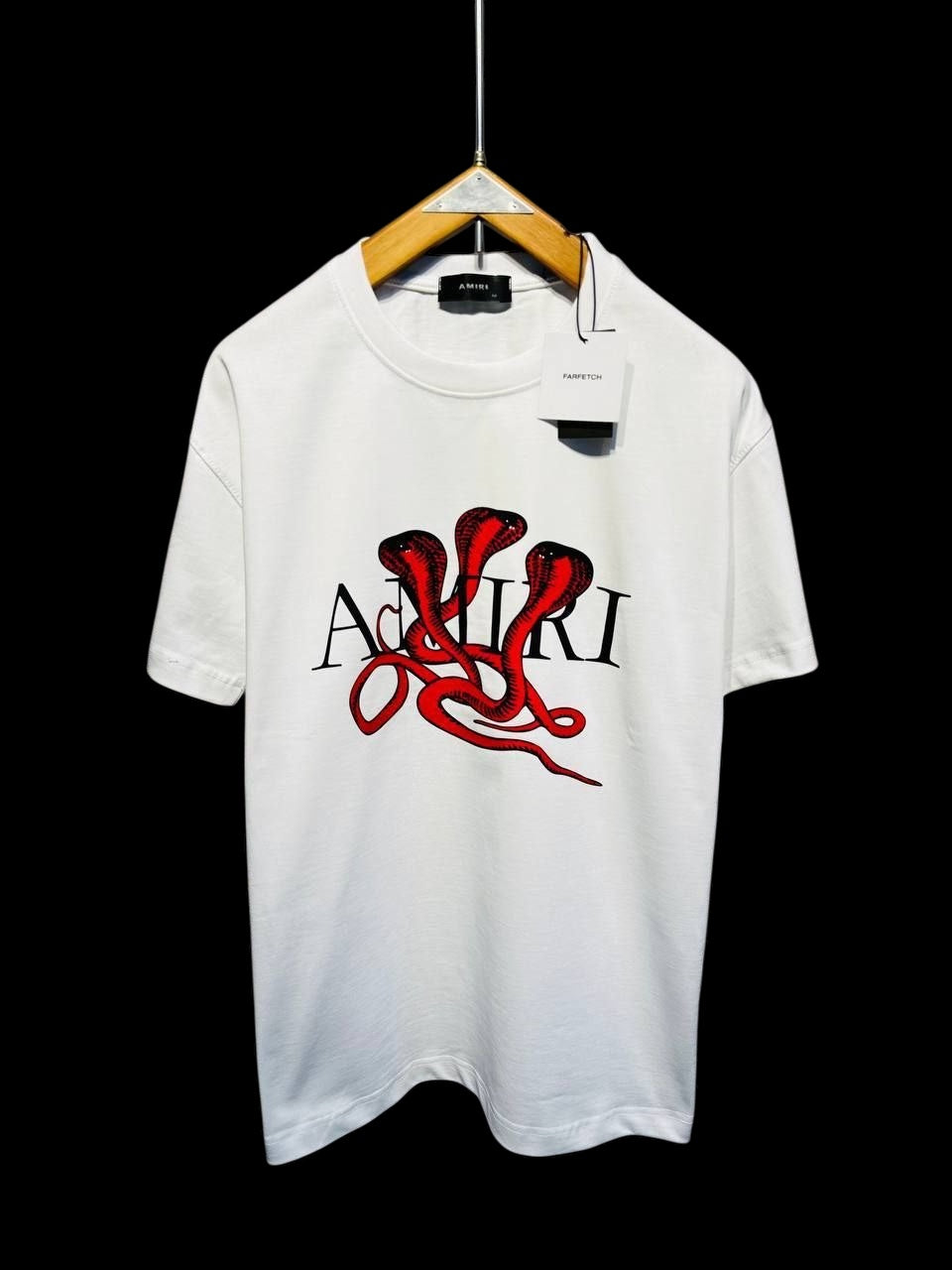 Amiri Snake Graphic Logo T-Shirt – White