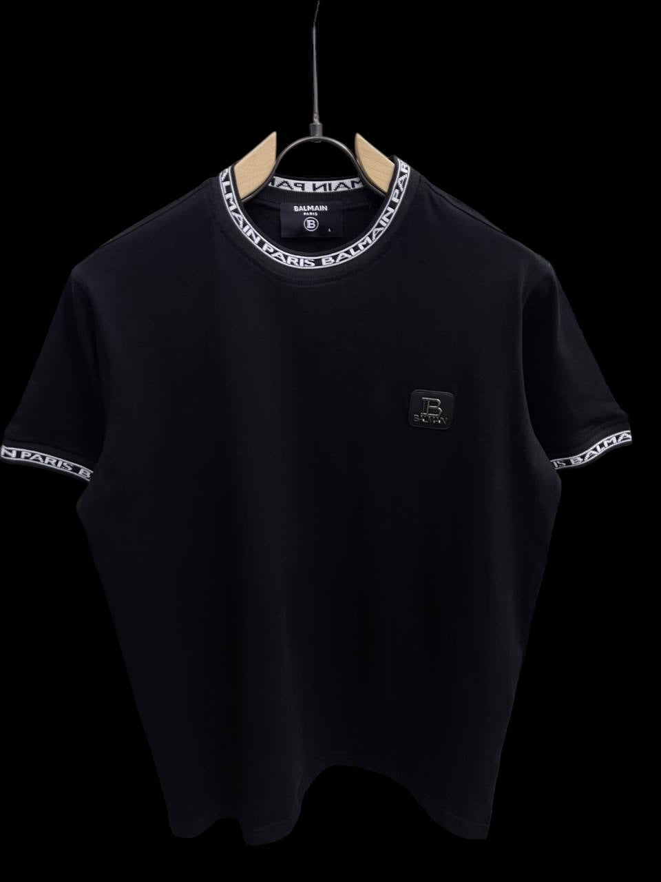 Balmain Paris Logo Trim T-Shirt – White