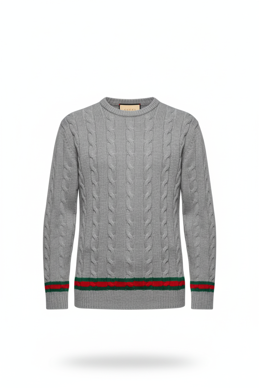 GUCCI SIGNATURE PULLOVER “GREY”