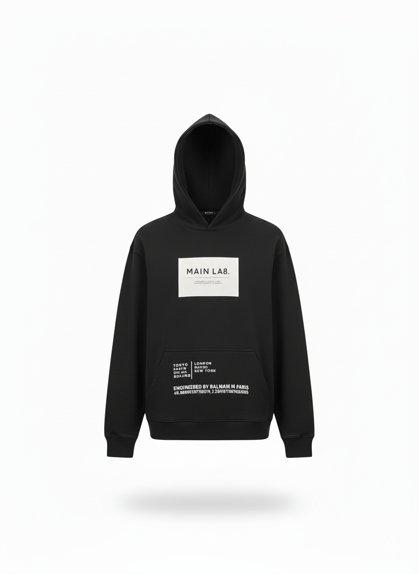 BALMAIN HOODIE “BLACK