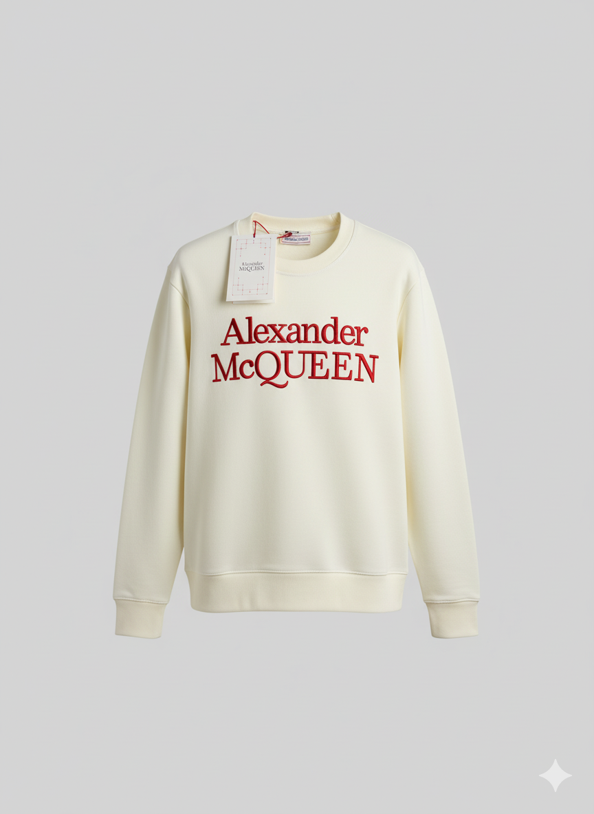 Alexander McQueen Cream White