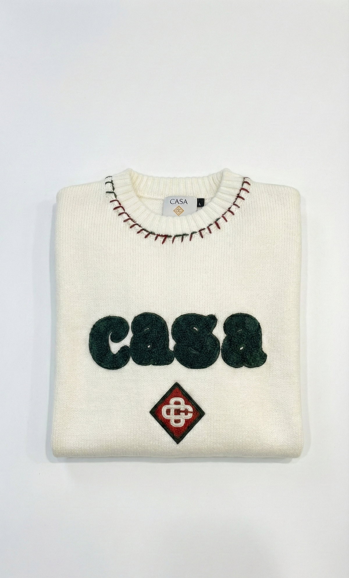 CASABLANCA Embroidered Premium Knit Sweater