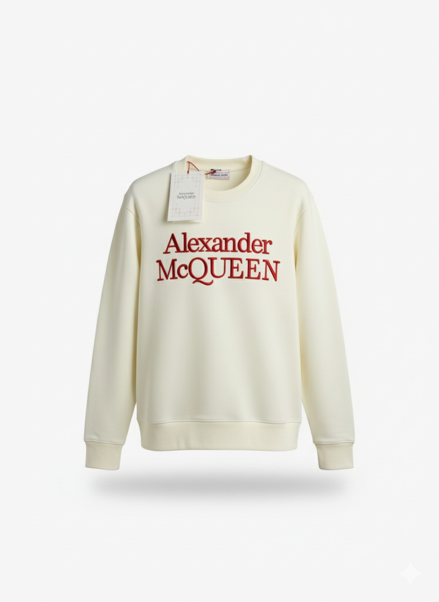 Alexander McQueen Cream White