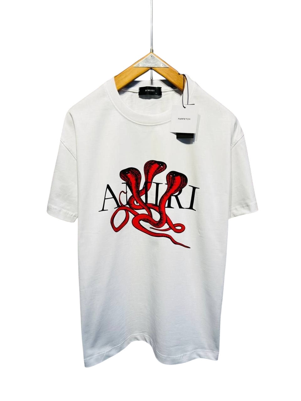 Amiri Snake Graphic Logo T-Shirt – White