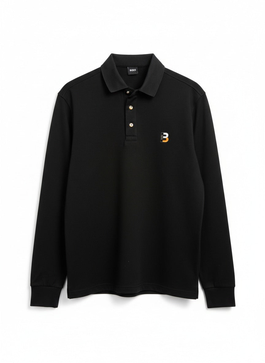BOSS Long-Sleeve Slim-Fit Polo Shirt
