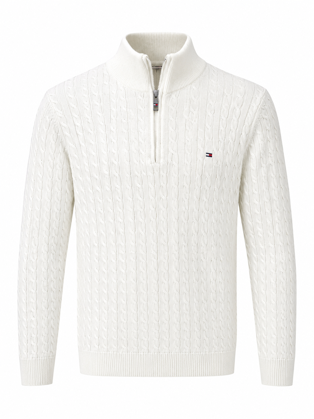 Tommy Hilfiger Cable-Knit Half-Zip Sweater