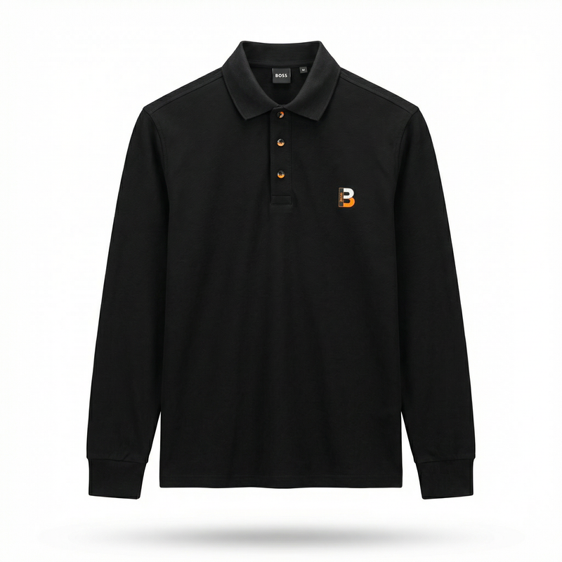 BOSS Long-Sleeve Slim-Fit Polo Shirt