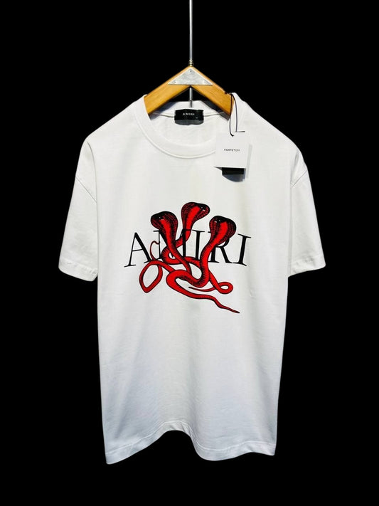 Amiri Snake Graphic Logo T-Shirt – White