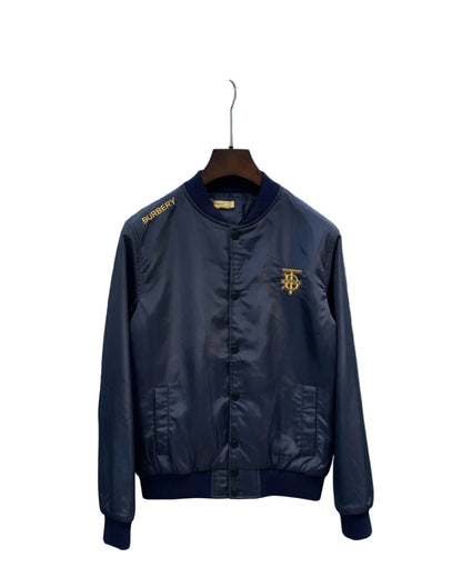 Ultra-light satin and fiber jacket navy خفيف