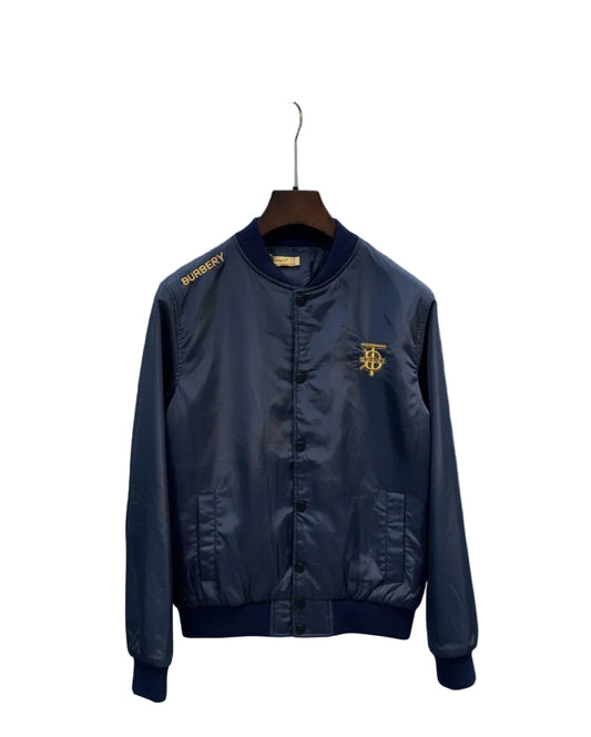 Ultra-light satin and fiber jacket navy خفيف