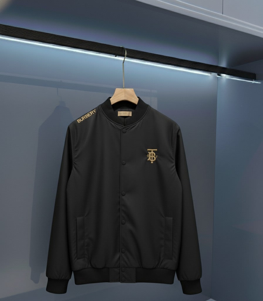 Ultra-light satin and fiber jacket Black خفيف