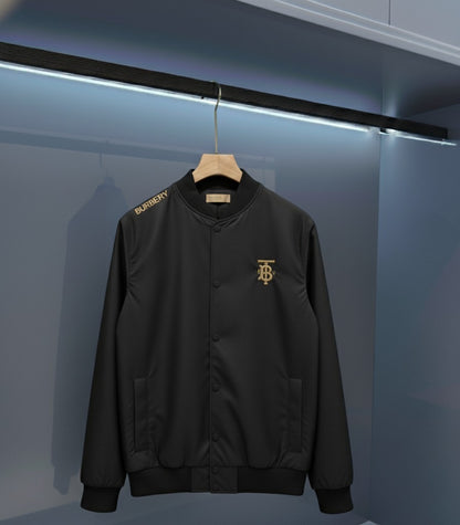 Ultra-light satin and fiber jacket Black خفيف