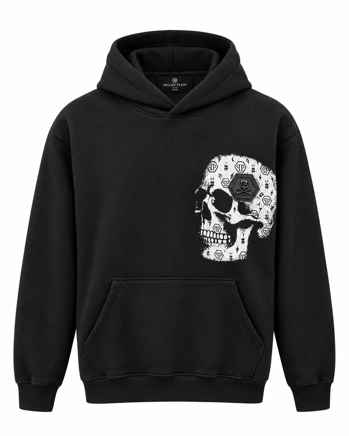 Philipp Plein Black Skull Hoodie