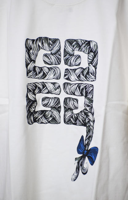 Givenchy Braids T-Shirt in White