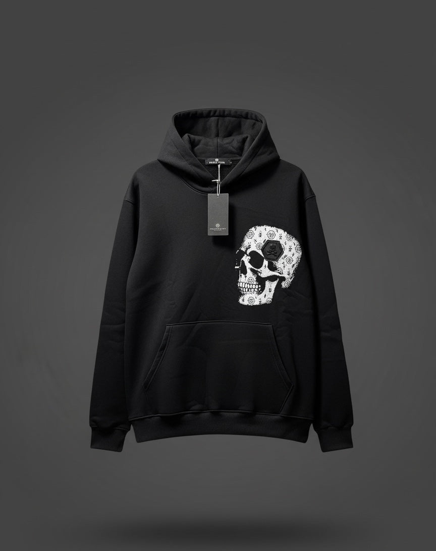 Philipp Plein Black Skull Hoodie