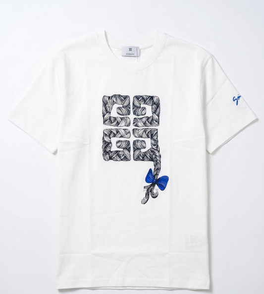 Givenchy Braids T-Shirt in White