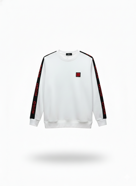 HUGO Logo Tape Crewneck Sweatshirt