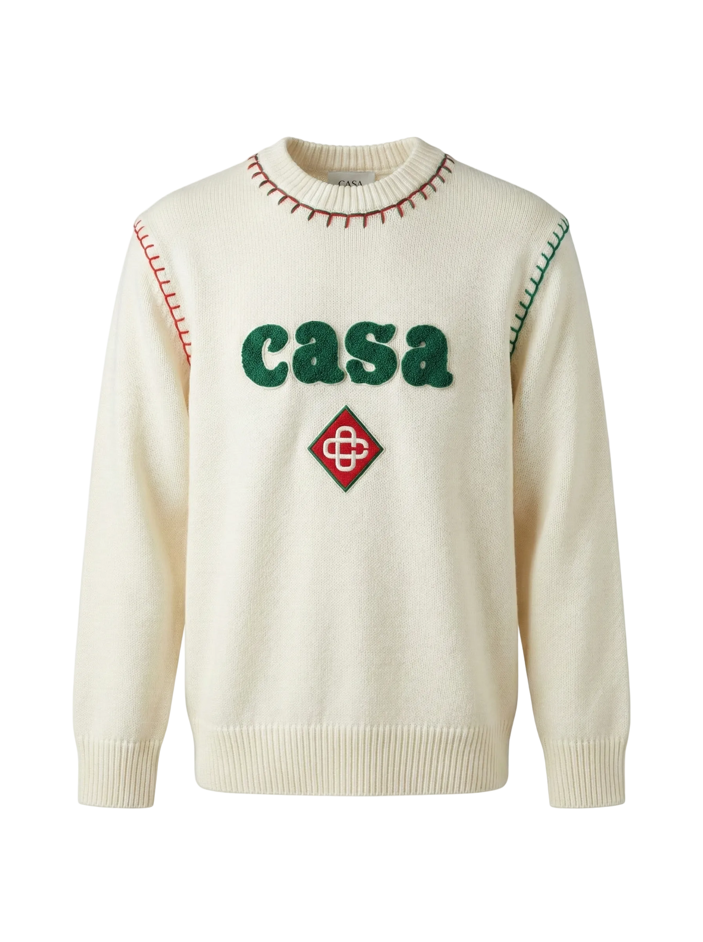 CASABLANCA Embroidered Premium Knit Sweater