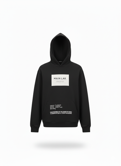 BALMAIN HOODIE “BLACK
