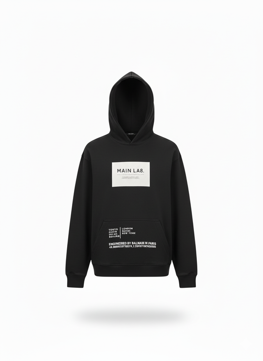 BALMAIN HOODIE “BLACK
