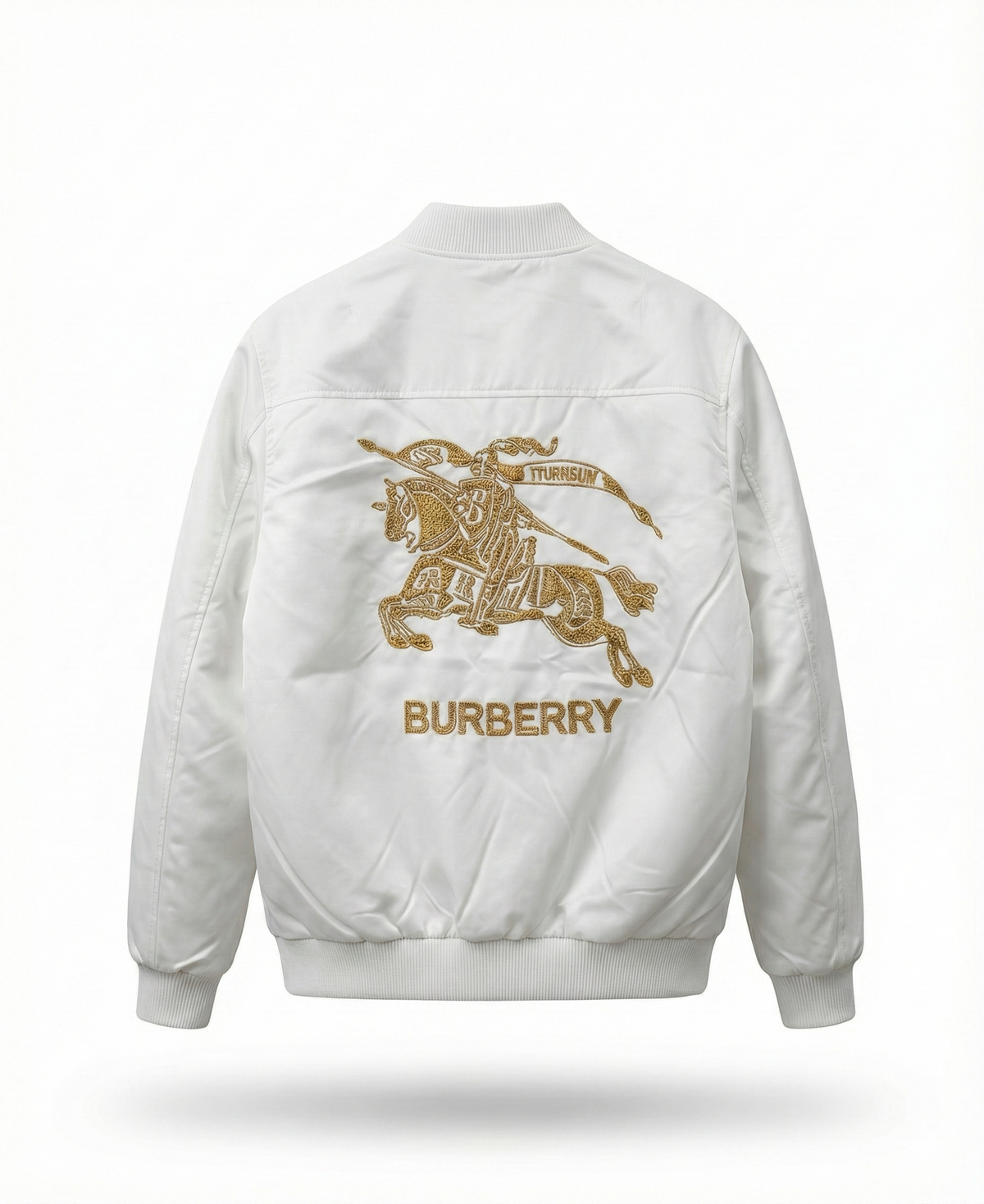 Ultra-light satin and fiber jacket white خفيف