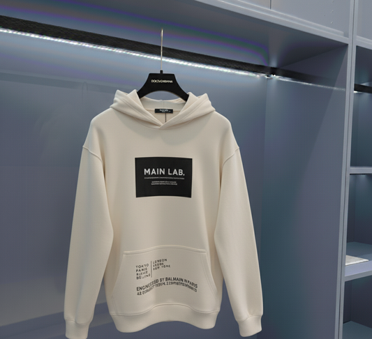BALMAIN HOODIE “WHITE”