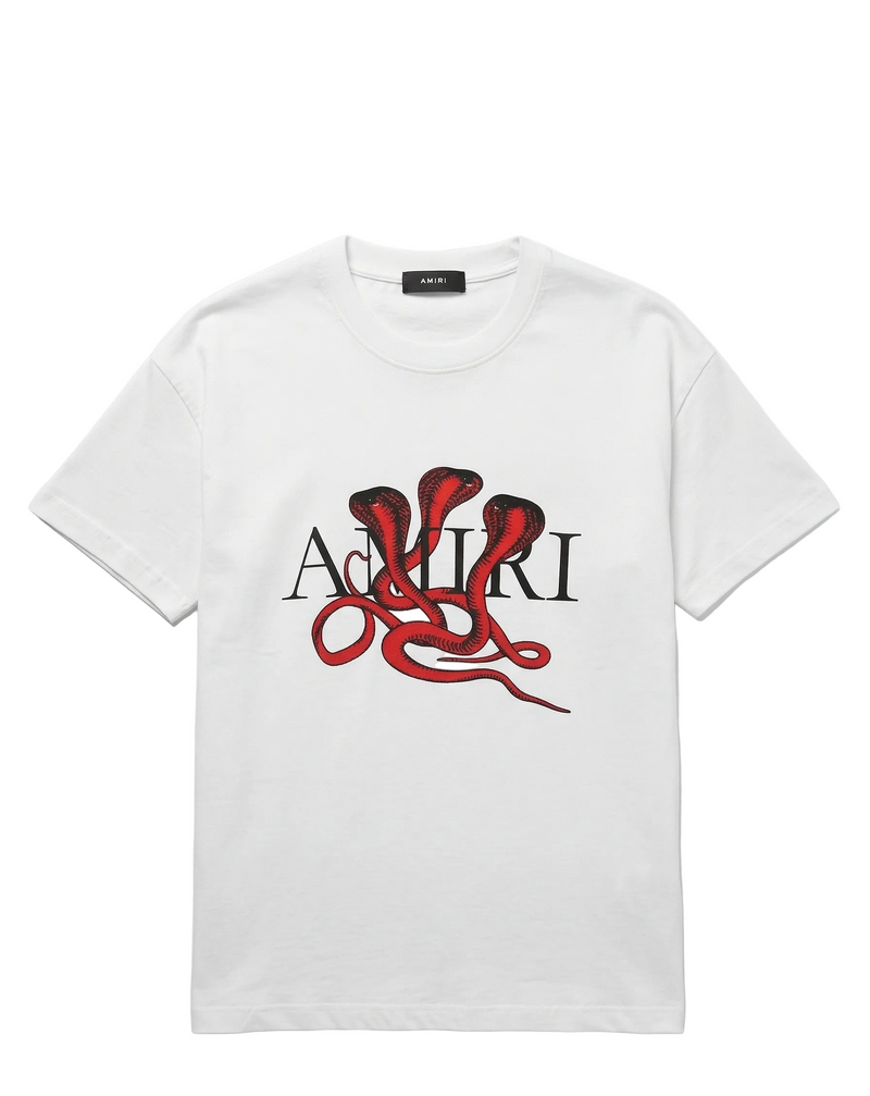 Amiri Snake Graphic Logo T-Shirt – White
