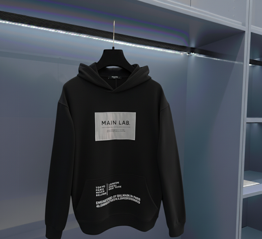 BALMAIN HOODIE “BLACK