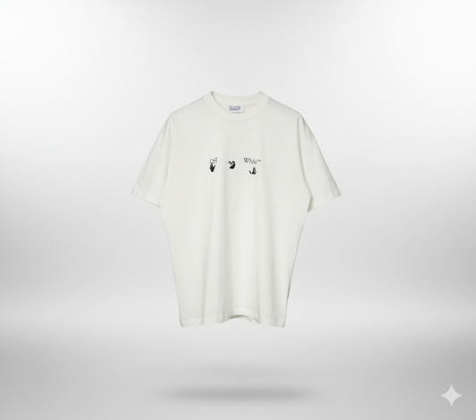 Off White T-shirt "White" Last Piece L