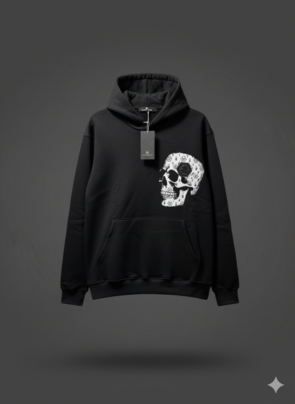 Philipp Plein Black Skull Hoodie