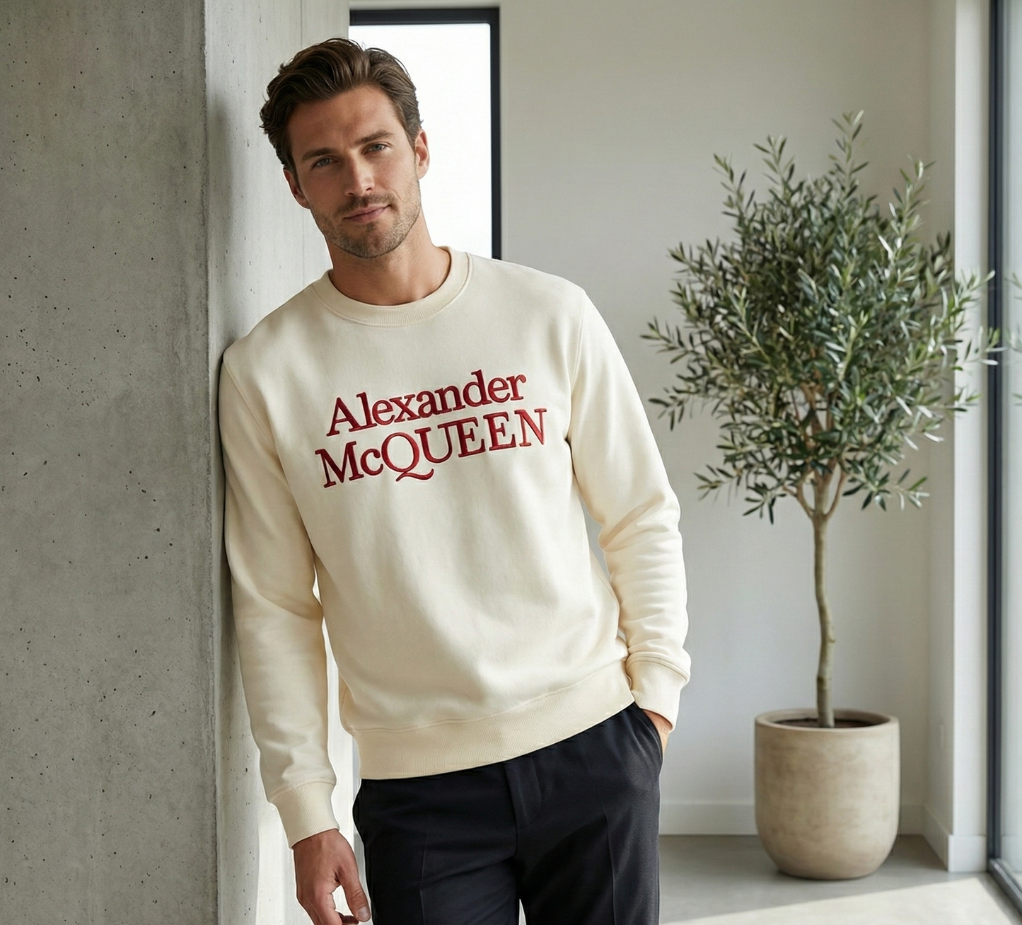 Alexander McQueen Cream White