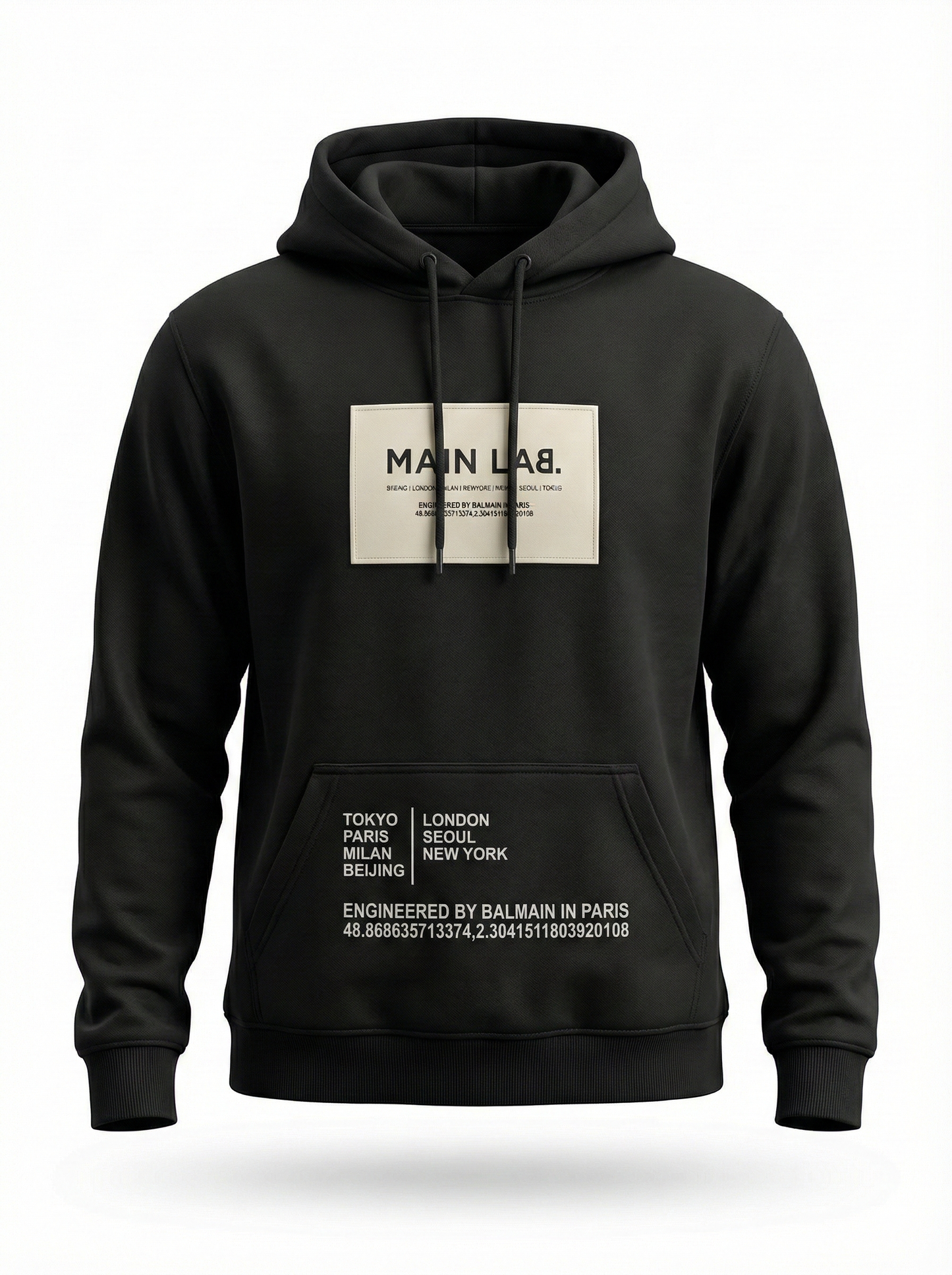 BALMAIN HOODIE “BLACK
