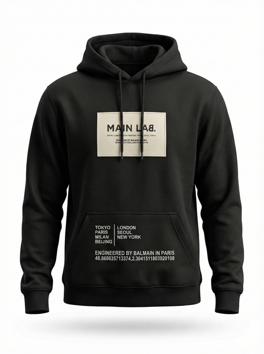 BALMAIN HOODIE “BLACK