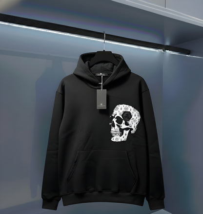 Philipp Plein Black Skull Hoodie
