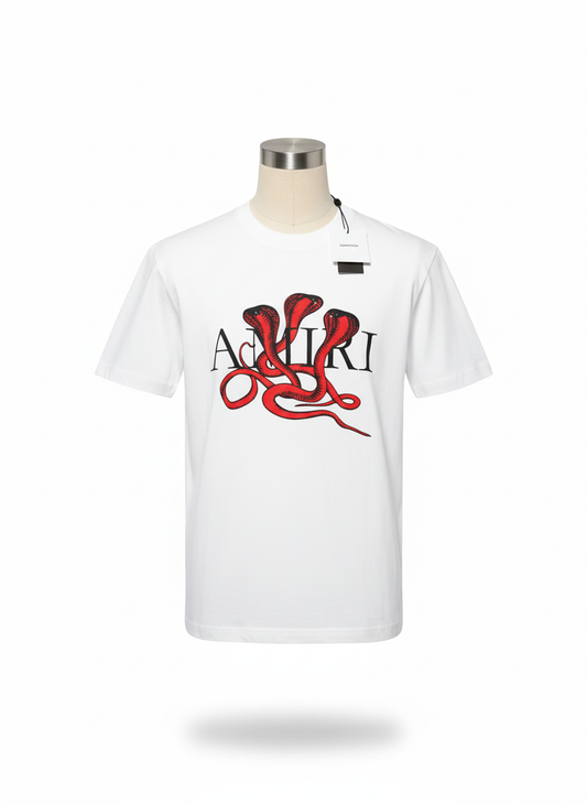 Amiri Snake Graphic Logo T-Shirt – White