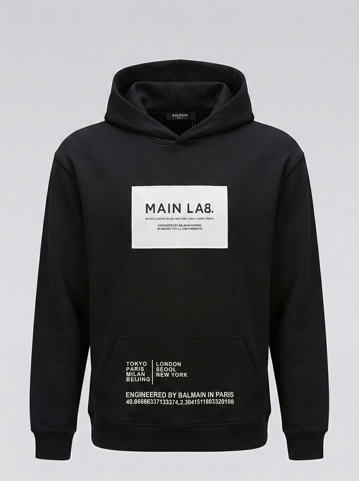 BALMAIN HOODIE “BLACK