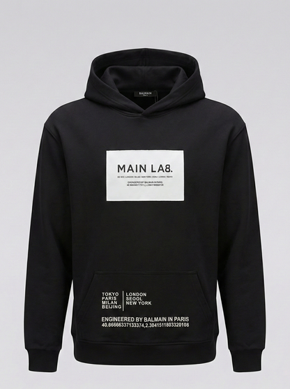 BALMAIN HOODIE “BLACK