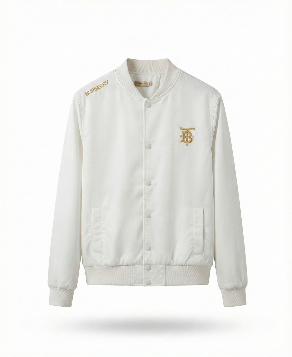 Ultra-light satin and fiber jacket white خفيف
