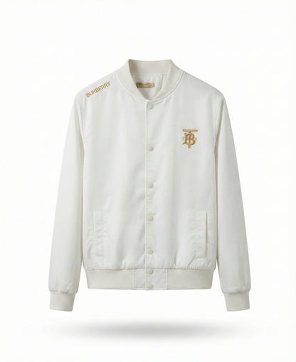 Ultra-light satin and fiber jacket white خفيف