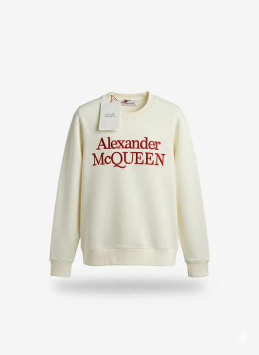 Alexander McQueen Cream White