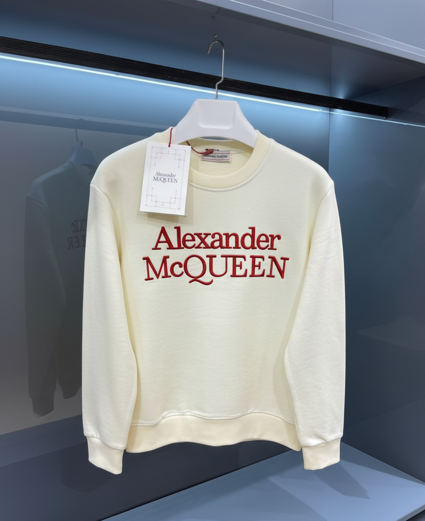 Alexander McQueen Cream White
