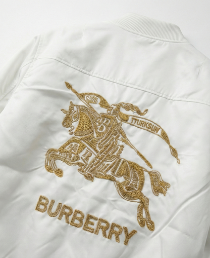 Ultra-light satin and fiber jacket white خفيف