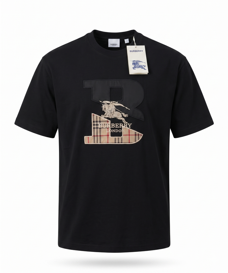 Burberry Logo Graphic Black T-Shirt