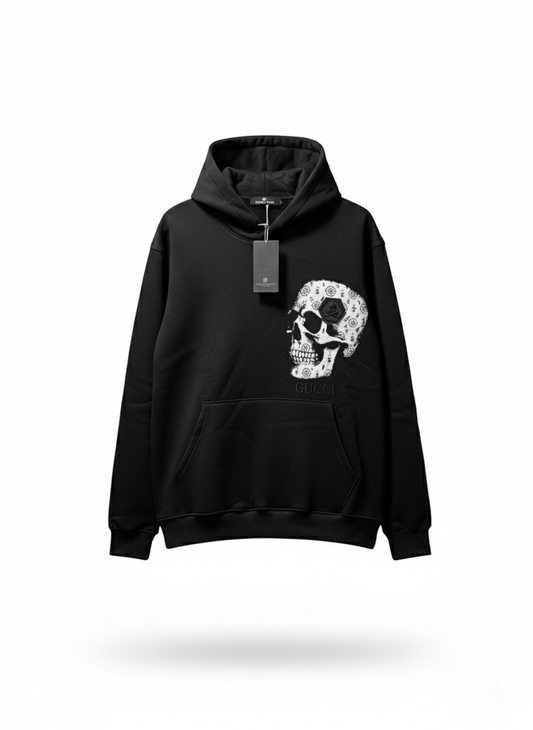 Philipp Plein Black Skull Hoodie