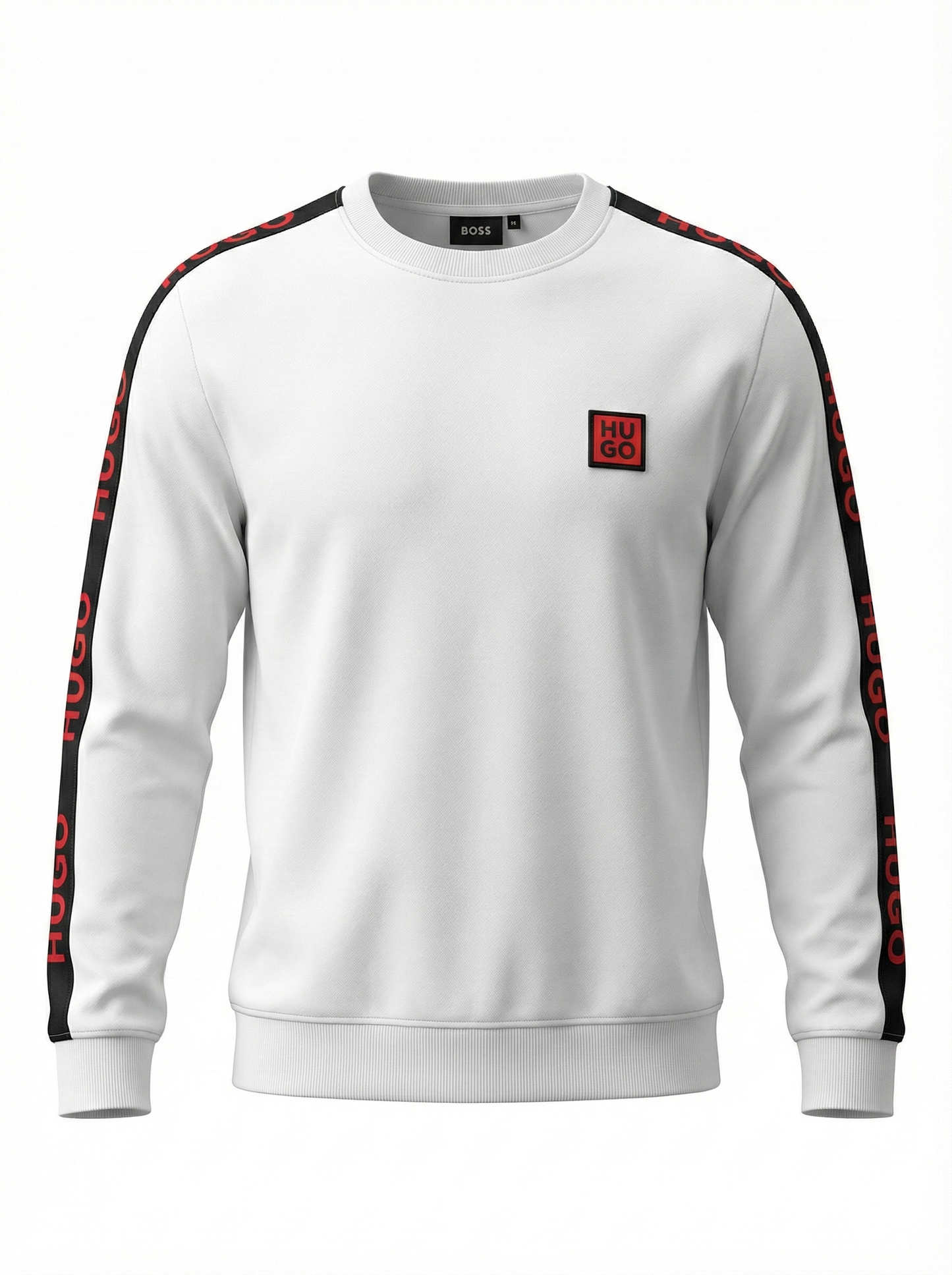 HUGO Logo Tape Crewneck Sweatshirt