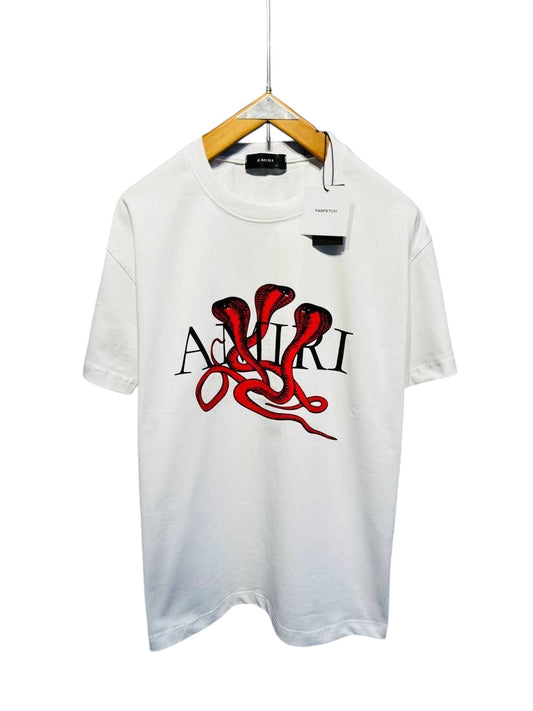 Amiri Snake Graphic Logo T-Shirt – White