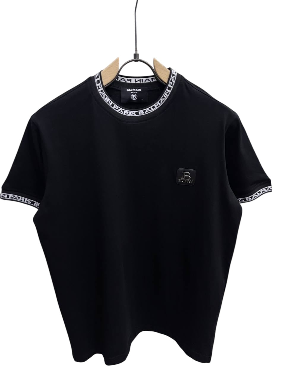 Balmain Paris Logo Trim T-Shirt – White