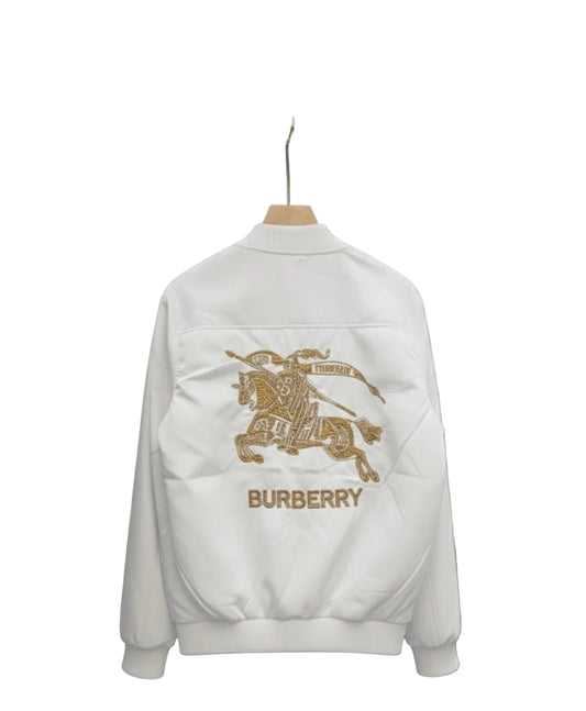 Ultra-light satin and fiber jacket white خفيف