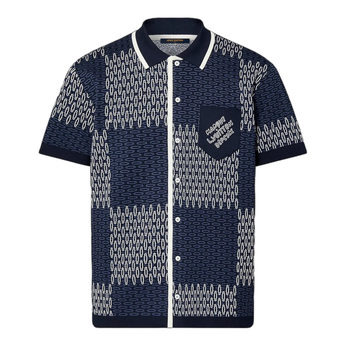 Louis Vuitton Knit Polo Shirt – Navy Blue