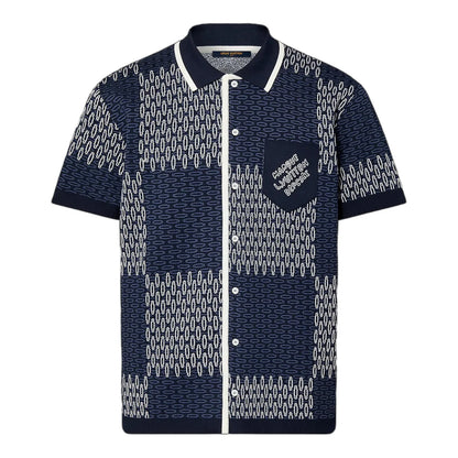 Louis Vuitton Knit Polo Shirt – Navy Blue